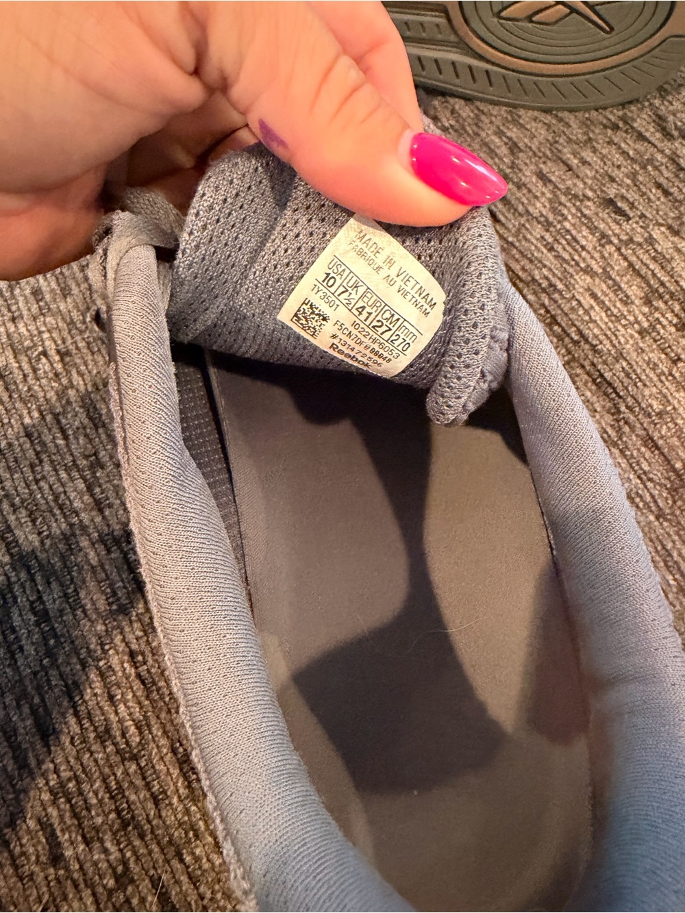 Reebok Men’s Grey Training Sneakers - Picture 4 of 4